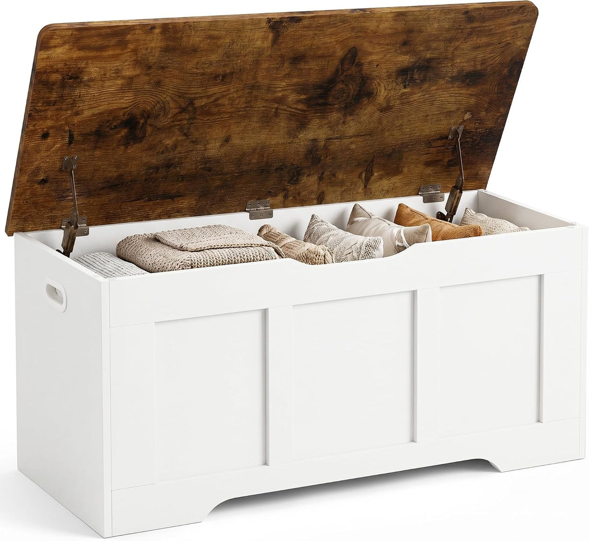 39.4" flip top wooden storage bench with 2, main product view