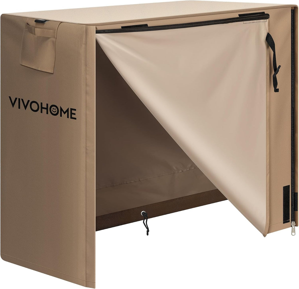 vivohome 4ft waterproof outdoor firewood log rack cover, main product view