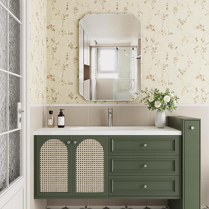 Bathroom Mirrors for Over Sink, Frameless Mirrors for Wall, 24x32 Inch Beveled - Image 5