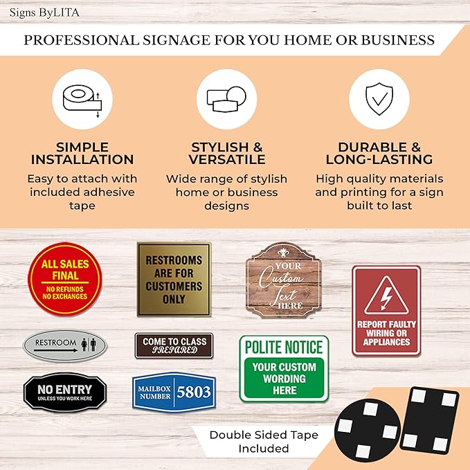Signs ByLITA Oval Electrical Panel Inside Sign - Image 7