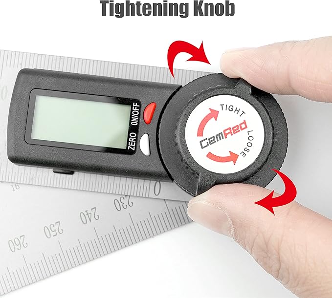 GemRed 82305 Digital Angle Finder Protractor-Stainless steel - Image 5