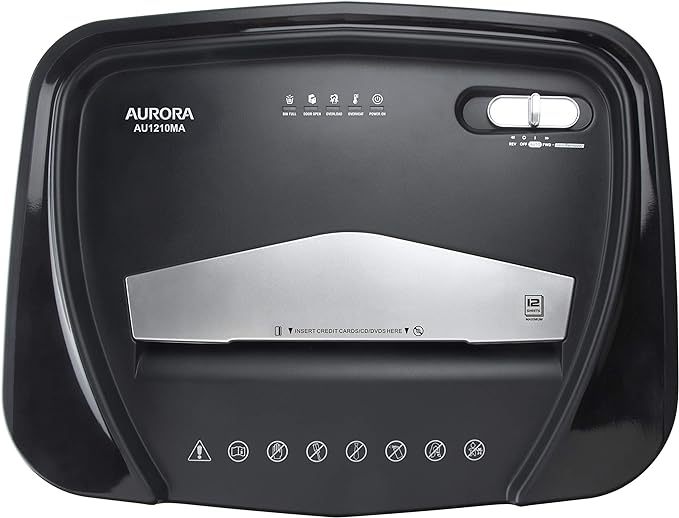 Aurora AU1210MA Professional Grade High Security 12-Sheet Micro-Cut Paper/CD - Image 5