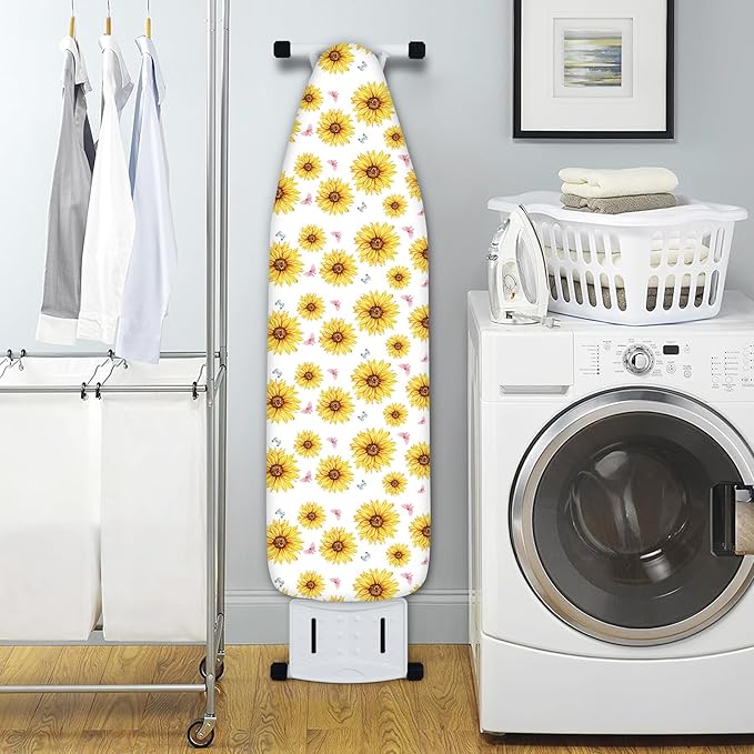 Extra Thick Ironing Board Cover and Pad, Summer Sunflowers 15x54 Ironing Board - Image 5