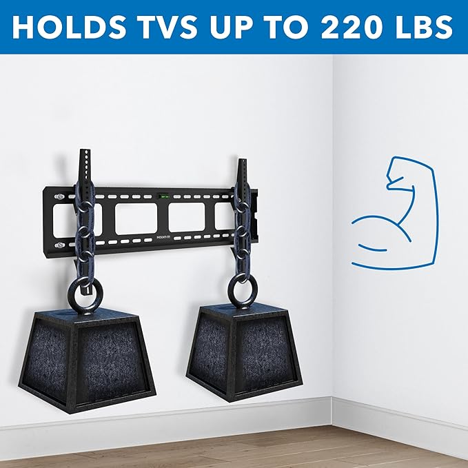 Mount-It! Low-Profile Tilt TV Wall Mount | Ultra-Slim Bracket - Image 4