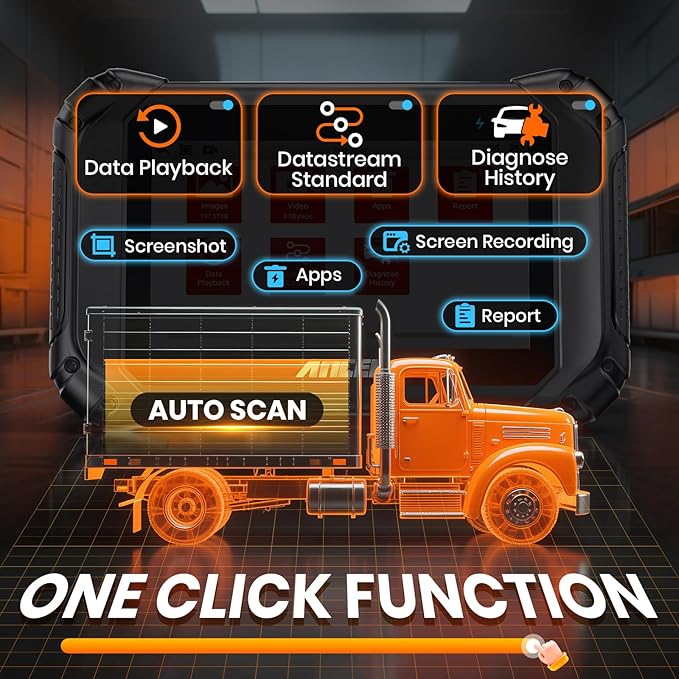 ANCEL V5 HD PRO Heavy Duty Truck Scanner, New Bi-Directional Control Diesel - Image 6