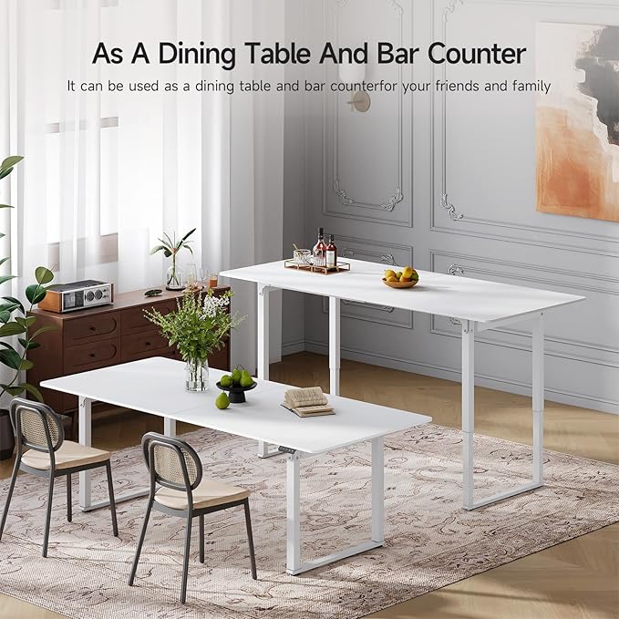 ONBRILL Standing Desk, 63x30 Inches Rectangle Stand Up Desk - Image 7
