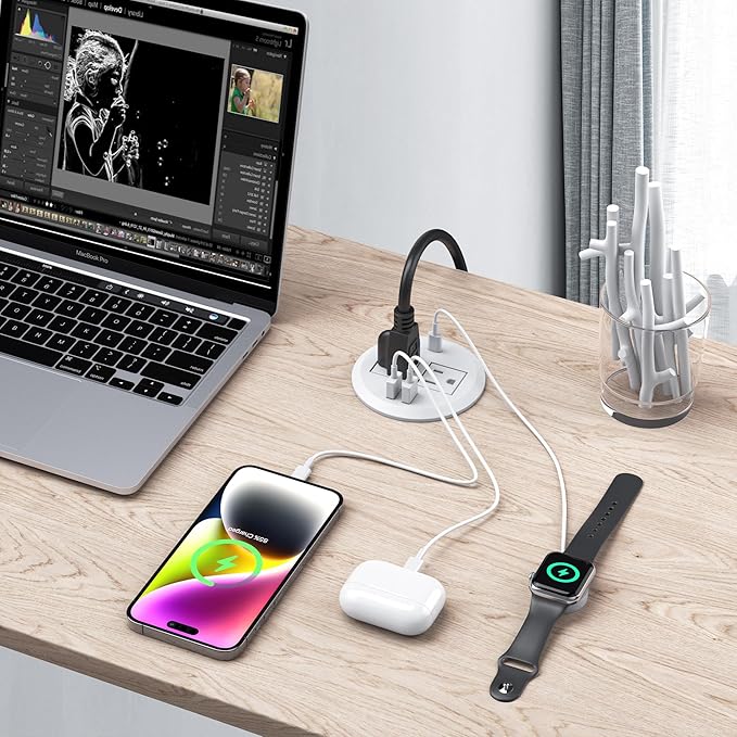 Jgstkcity 2-in-1 Desktop Power Grommet - Image 4