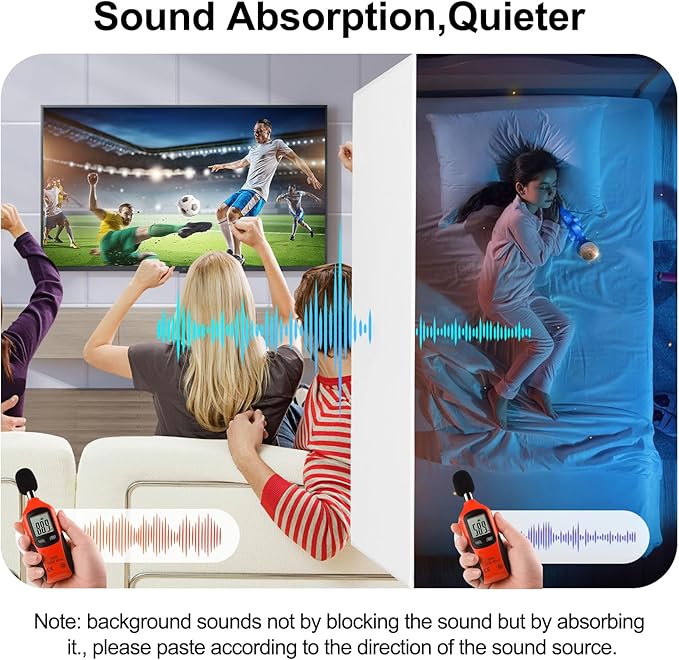 18 Pack Acoustic Panels-12"X12"X 0.4"Soundproof Wall Panels, High-Density Sound - Image 6