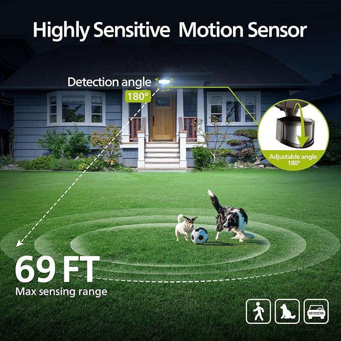 Philips 72W 7400LM LED Security Lights w/PIR Motion Sensor Outdoor, 5000K - Image 4