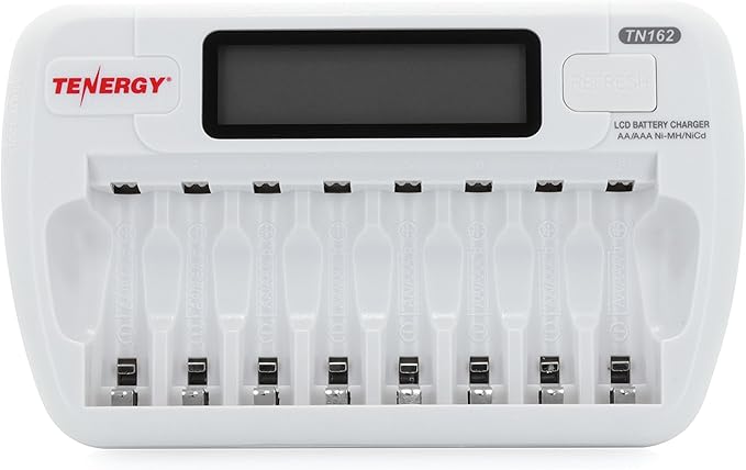 Tenergy TN162 8-Bay Smart LCD Battery Charger by Tenergy