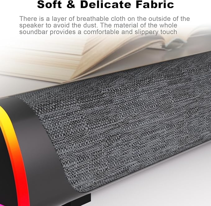 SOULION R30 Plus Bluetooth Computer Speakers, All-in-One Control Button - Image 6