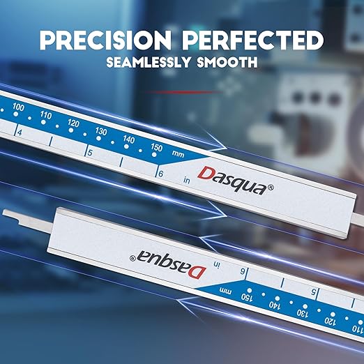 Dasqua 6”/150mm Digital Caliper, Stainless Steel Precision Measuring Tool - Image 4