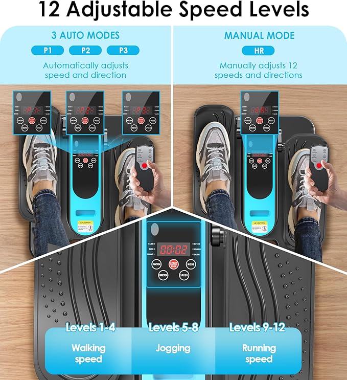 2025 New Under Desk Elliptical Machine, Portable Seated Pedal Exercise Machine - Image 6