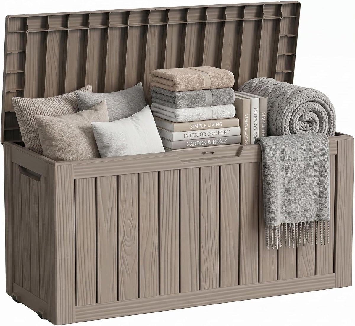 resin deck box outdoor storage box waterproof for, main product view