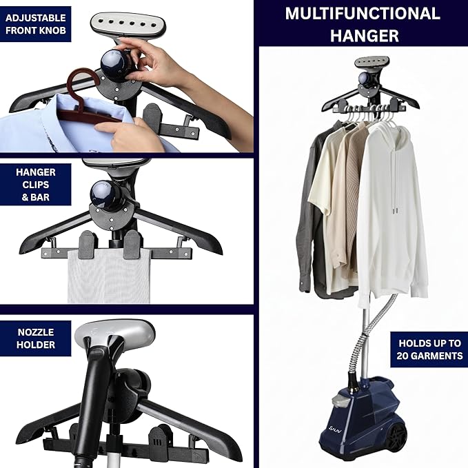 SALAV Heavy Duty Commercial Full-Size Garment Steamer - Image 4