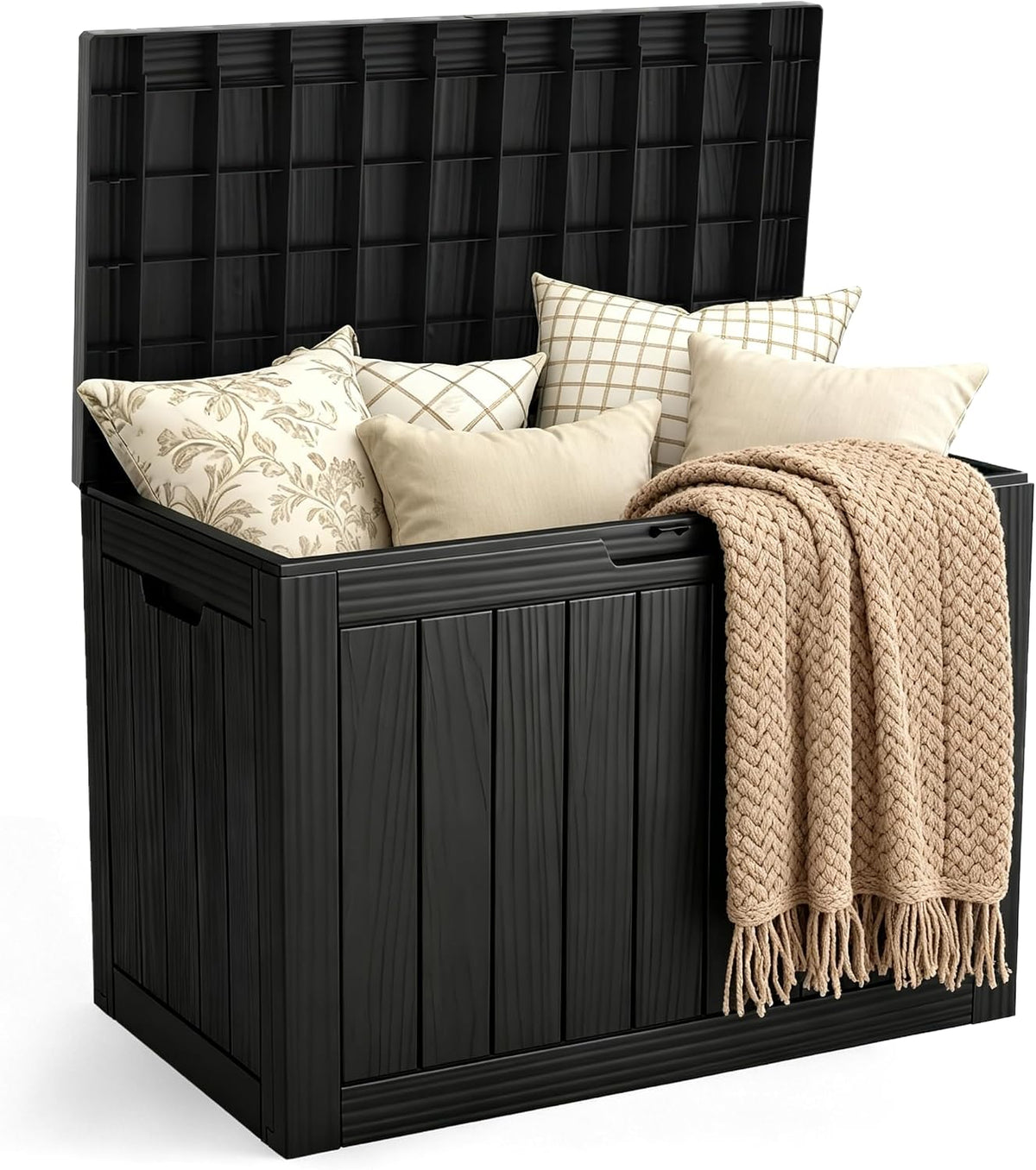 outdoor deck storage box, 50 gallon deck box,lockable, main product view