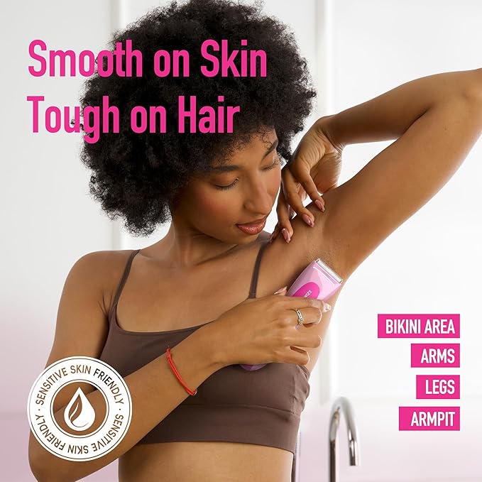 BAREWIZE Bikini Trimmer for Women, Electric Shaver for Women | LED Light - Image 6