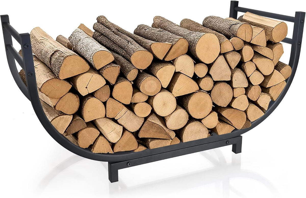 facka 30 inch firewood rack outdoor metal wood, main product view