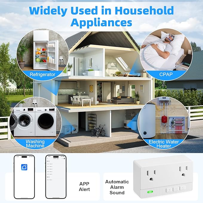 Freezer Alarm Wireless WiFi Alert 2.4GHz, Power Failure Alarm - Image 6