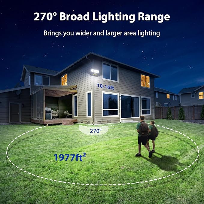 iMaihom 150W Motion Sensor Light Outdoor, 15000LM 6500K LED Security Floodlights - Image 4