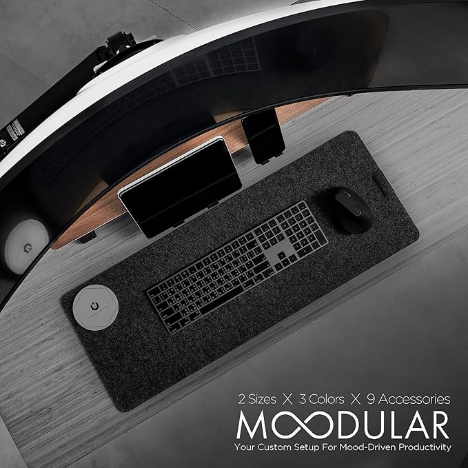 ULTRARM Moodular Wooden Monitor Stand 33.4” Desk Organizer - Image 2