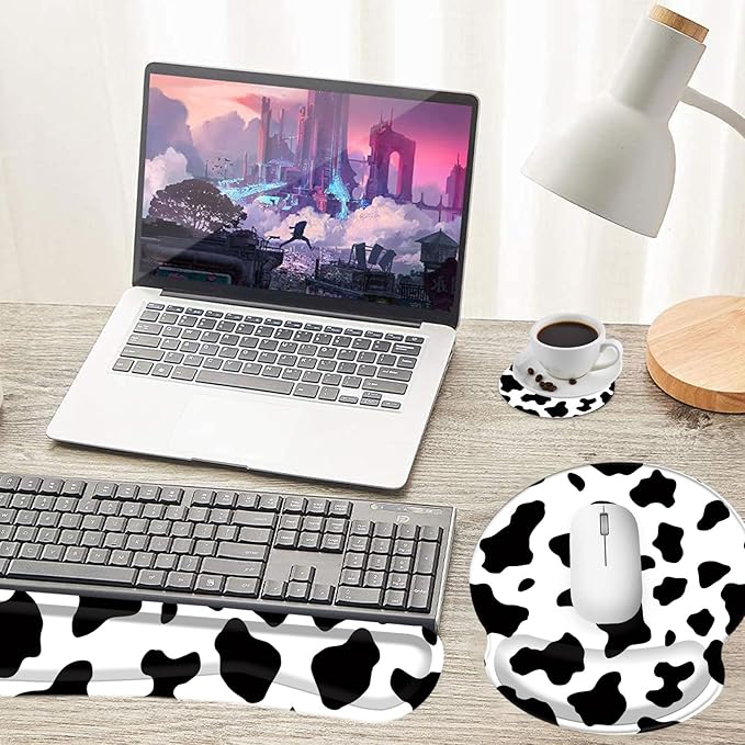 Keyboard Wrist Rest and Mouse Pad Wrist Support Set - Image 3