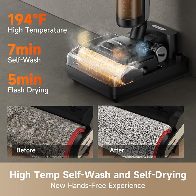 DREAME H12 Pro FlexReach Wet Dry Vacuum Cleaner, 0 Tangle Cordless Vacuum Mop - Image 5