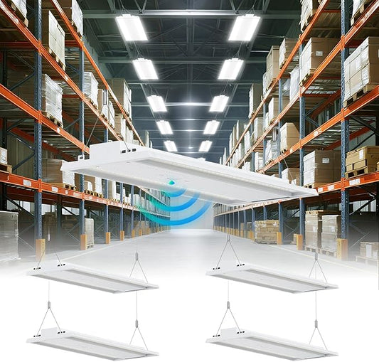 LED Linear High Bay Shop Light 210W, Larger Central Lighting Area, Commercial by LightingYourBusinessFuture