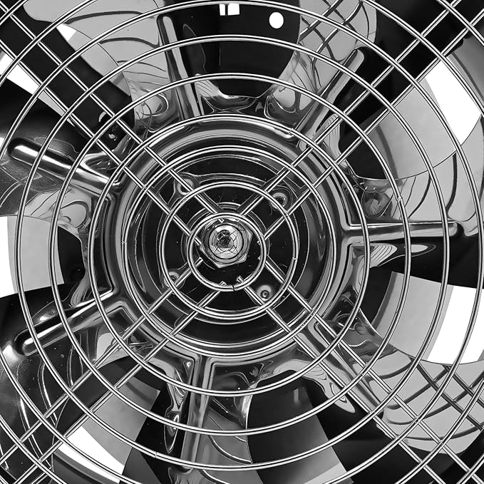 XUFOPLY 7.68 Inch Exhaust Fan, 110V 80W Wall Mounted Vent Fans 2600RPM Kitchen - Image 8