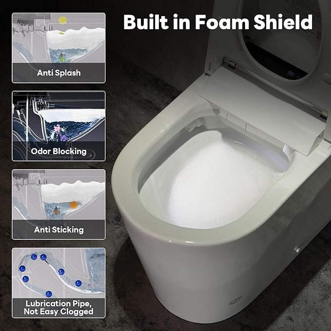 Casta Diva Smart Toilet with Bidet Built in, Auto Open Close, Foot Sensor - Image 7