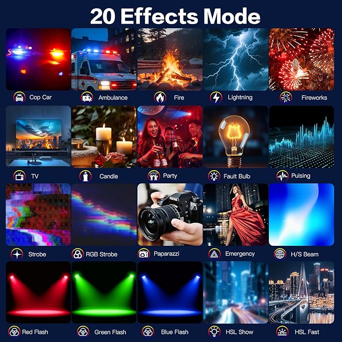 Zealsound RGB Selfie Light, 138 LEDs, 360° Full Color Video Light, 2700–6500K - Image 3