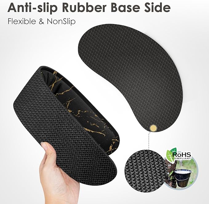 Gimars Upgrade Enlarge Gel Memory Foam Set Keyboard Wrist Rest Pad, Mouse Wrist - Image 3