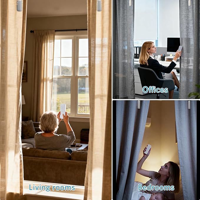 Tripvyantic Automatic Curtain Opener Smart Motorized: 2-Pack Heavy Duty 20KG - Image 8