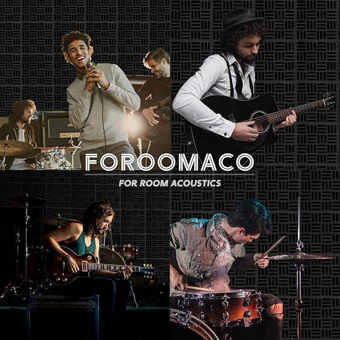 Foroomaco 12 Pack Sound Proof Foam Panels - Image 7