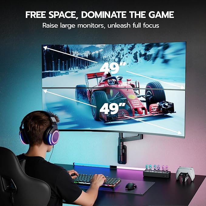 ARES WING Dual Monitor Wall Mount - Image 7
