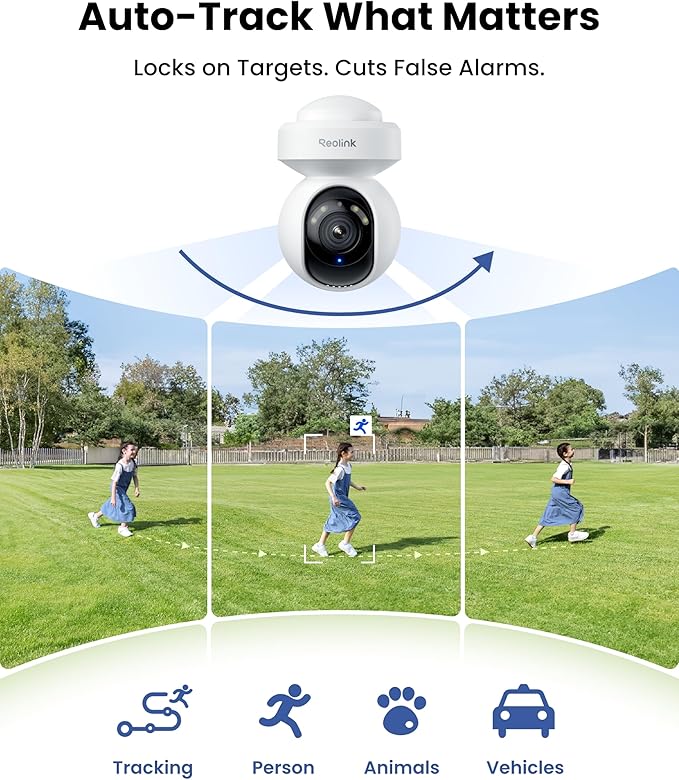 REOLINK 4K Outdoor Plug-in WiFi 6 Security Camera, PTZ Camera - Image 4