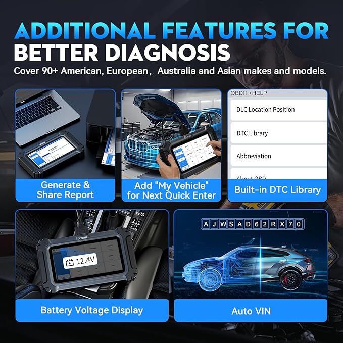 XTOOL D6S OBD2 Scanner Diagnostic Tool, 2026 Car Scanner - Image 6