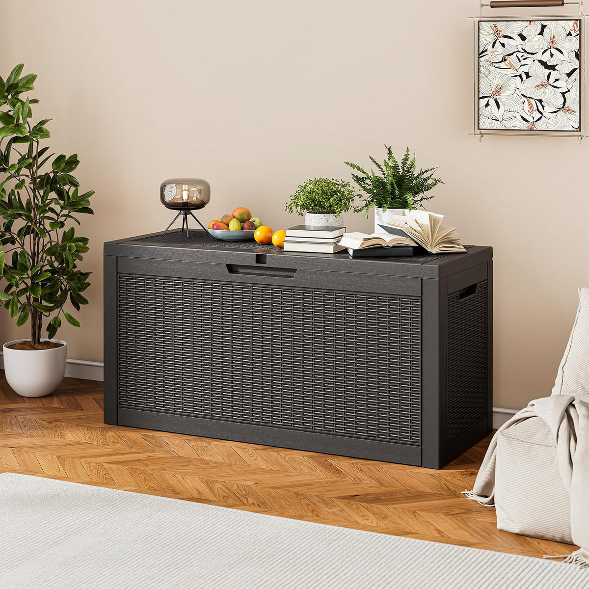 75 gallon outdoor storage box waterproof deck box, main product view