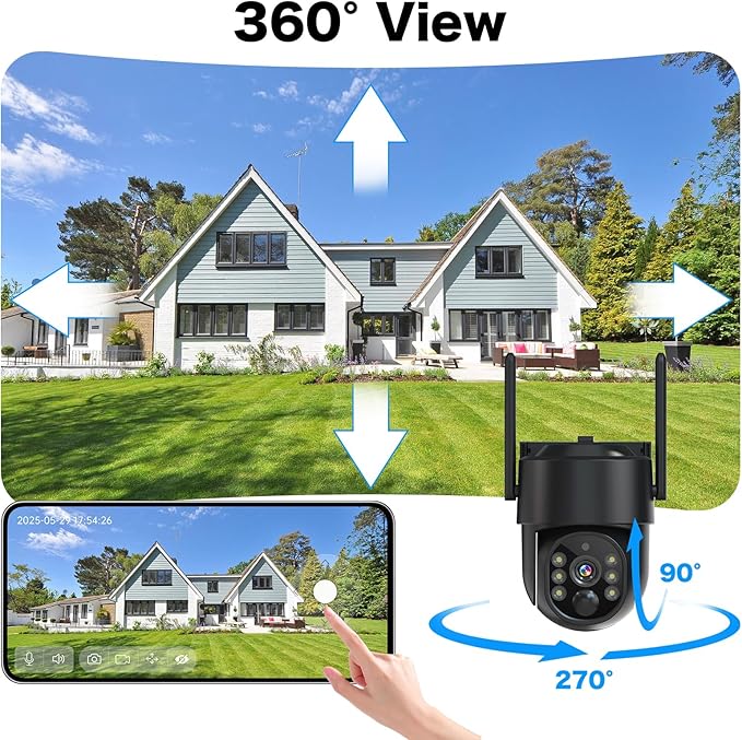 Solar Security Cameras Wireless Outdoor, 5G/2.4G Solar WIFI Cameras - Image 5