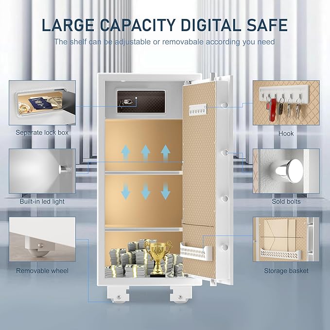【 】TIGERKING 5.9 Cubic Feet Extra Large Heavy Duty Safe Box - Image 3