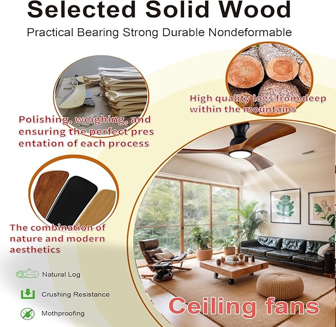 Gaizw 42 Inch Low Profile Ceiling Fans - Image 5