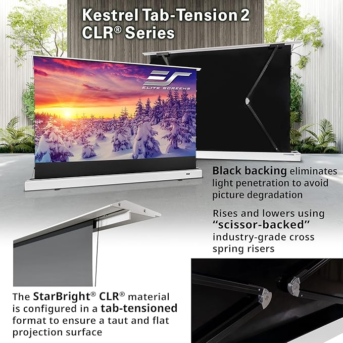 Elite Screens Kestrel Tab-Tension CLR, 121 inch 16:9, Ultra-Short Throw Ceiling - Image 6
