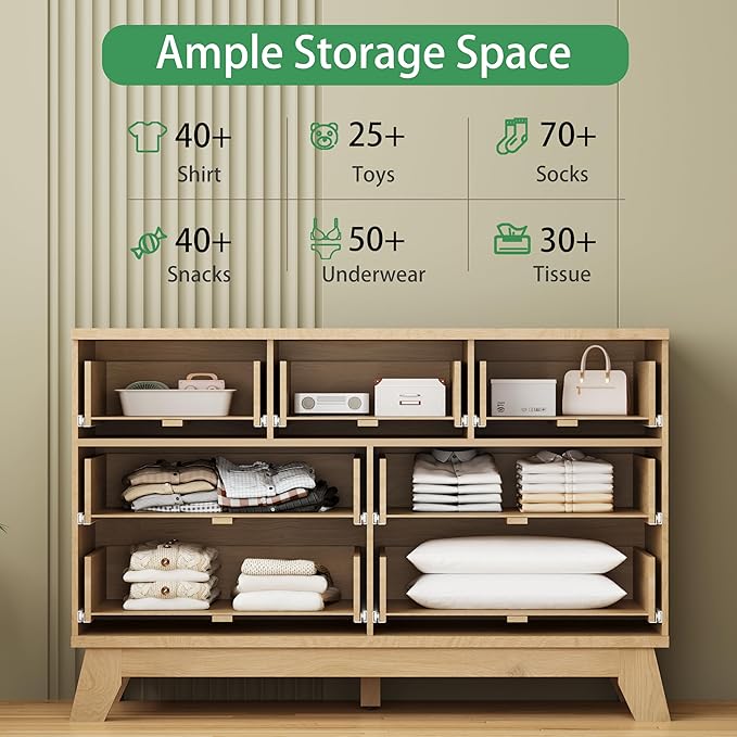 Fluted Dresser for Bedroom - Image 3