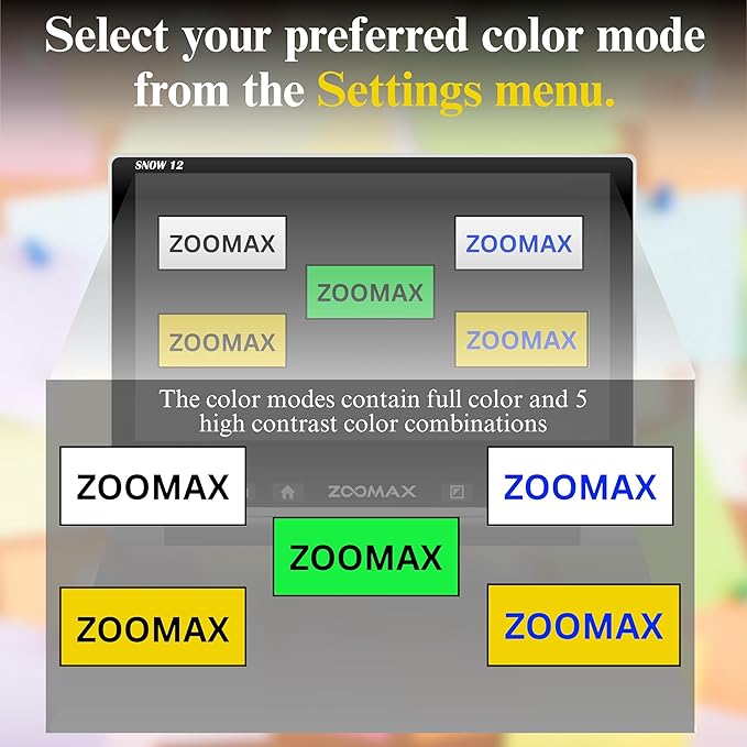 Snow 12 Inch Foldable Portable Video Magnifier by Zoomax - Image 6