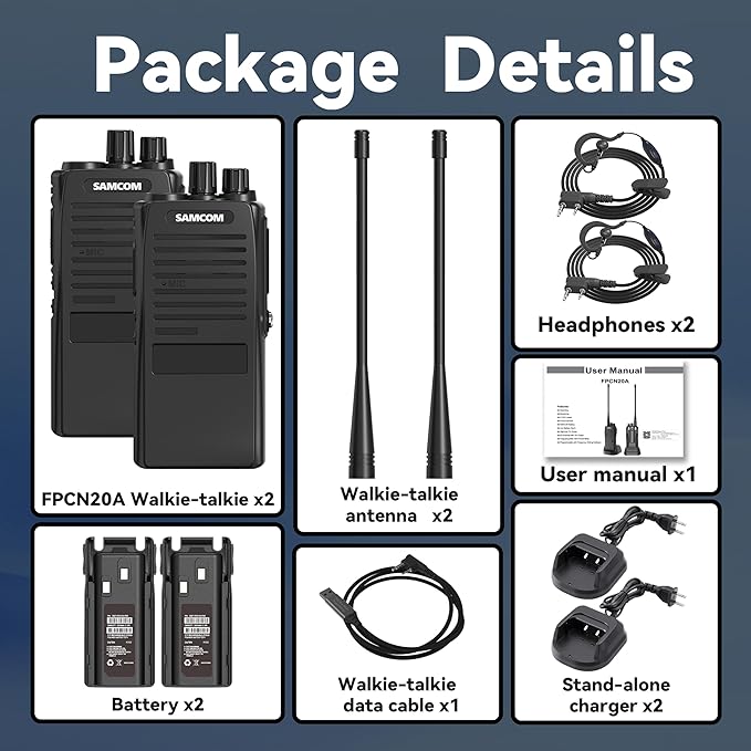 SAMCOM FPCN20A Walkie Talkies - Image 7