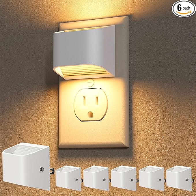 NIORSUN Plug in Night Light, Auto Brightness Sensor Night Light, 3000K Warm by NIORSUN