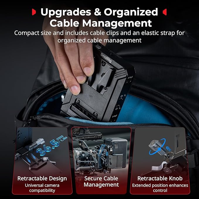 SMALLRIG Upgraded V Mount Battery Plate Kit, w/ QR Plate - Image 7