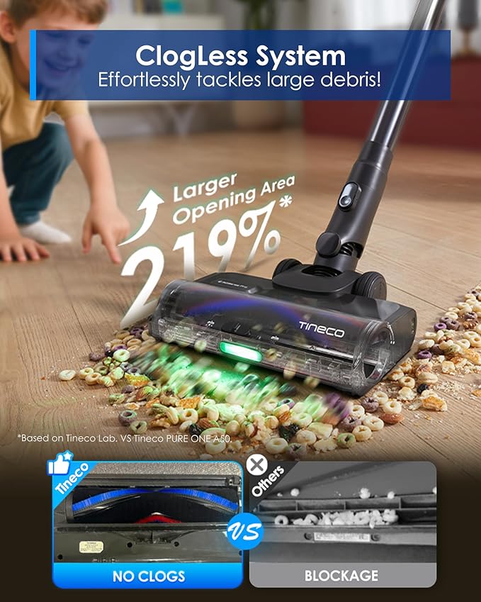 Tineco Pure ONE S70 Cordless Vacuum Cleaner, 200AW Powerful Suction, 3D Sense - Image 6