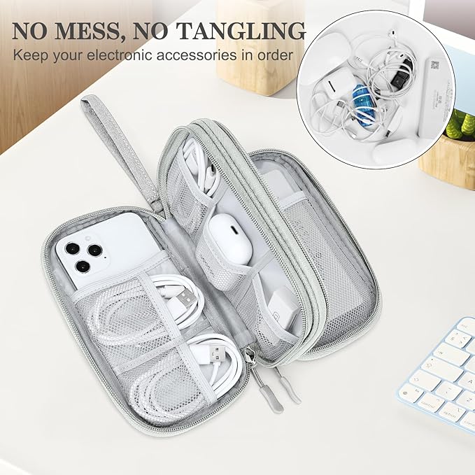 FYY Travel Cable Organizer Bag Pouch Electronic Accessories Carry Case Portable - Image 5