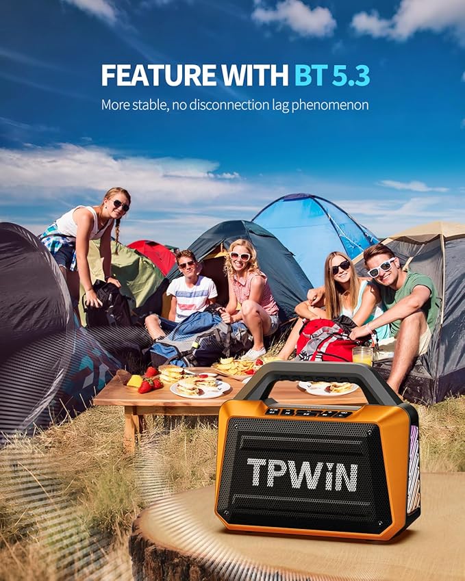TPWIN Bluetooth Speaker - 80W Loud - Image 8